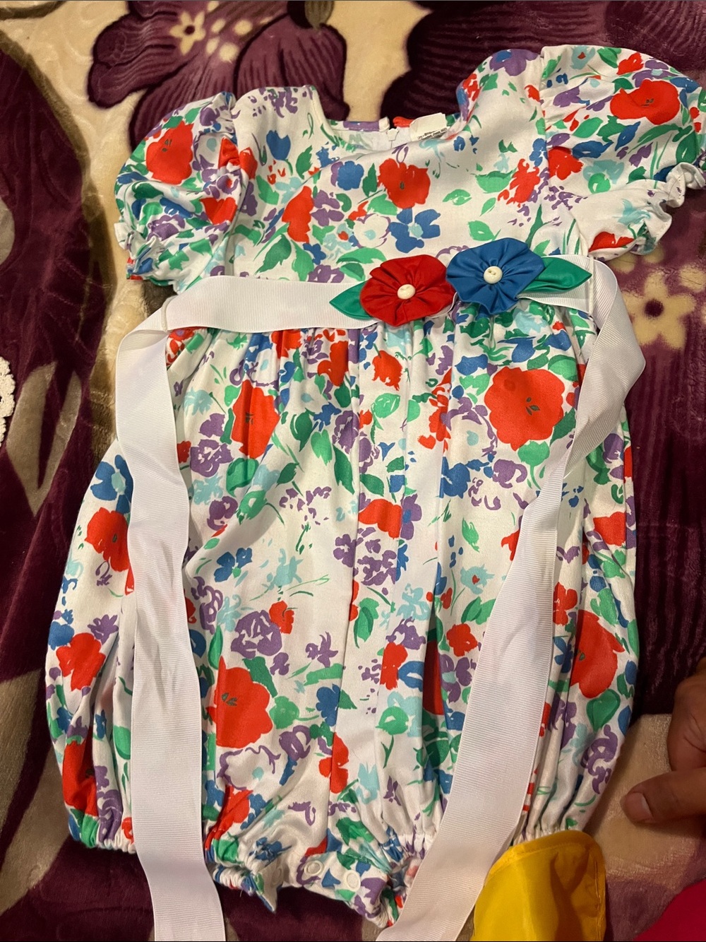 Vintage Girl Bubble Floral size 4t